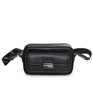 Черна дамска чантичка за кръст  снимка