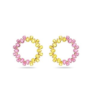 Дамски обеци в розов и жълт цвят MILLENNIUM снимка