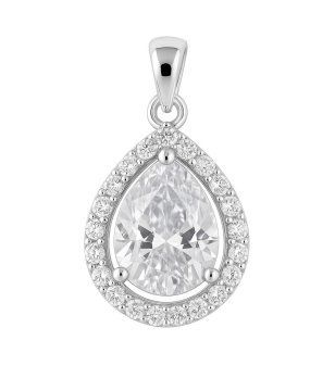 Сребърна висулка със цирконий Diamonfire снимка