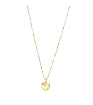 Златисто колие с висулка сърце Chiara Ferragni снимка