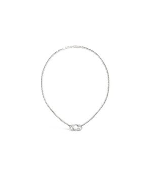 Дамско сребристо колие от неръждаема стомана OH MY G Guess снимка