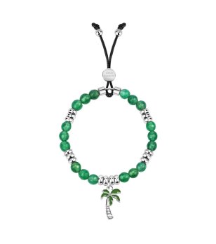 Зелена гривна с камъни и палма La Petite Story снимка