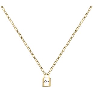 Златисто колие с катинар снимка