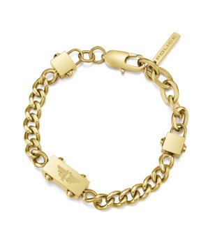 Мъжка златиста гривна от неръждаема стомана Police Jewels Chained снимка