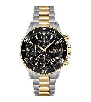 Мъжки двуцветен часовник с хронограф  снимка