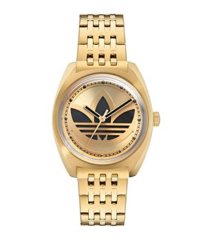 Унисекс златист часовник с метална верижка  снимка