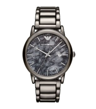 Мъжки сив часовник с метална верижка  снимка