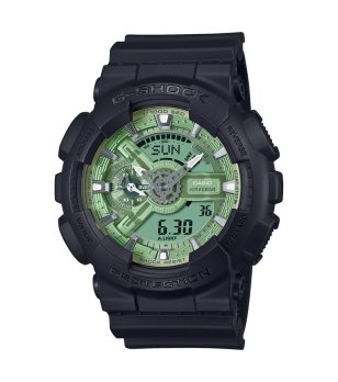 Черен мъжки часовник с зелен дисплей G-SHOCK  снимка