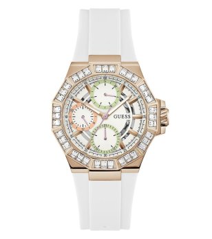 Дамски бял часовник с мултифункционален дисплей снимка