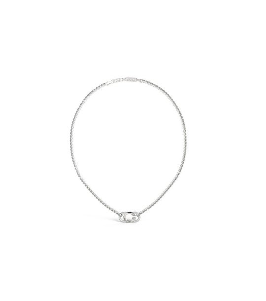 Дамско сребристо колие от неръждаема стомана OH MY G Guess снимка