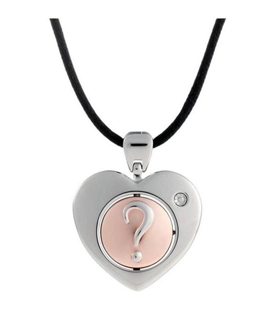 Дамско колие с висулка сърце в сребристо и розово Morellato снимка