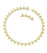 Златисто дамско колие с триъгълни кристали MATRIX Swarovski-1 снимка