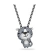 Сребристо колие с висулка тигър Swarovski ZODIAC TIGER-1 снимка