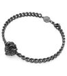 Унисекс черна верижна гривна с драконова лапа DRAGON Swarovski-1 снимка