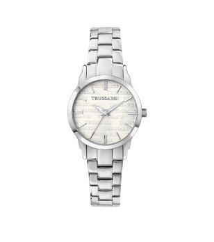 Дамски сребрист часовник с метална верижка  снимка