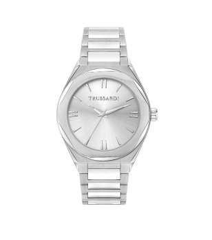 Мъжки сребрист часовник от неръждаема стомана  снимка