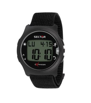 Черен дигитален мъжки часовник  снимка