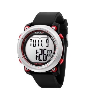 Мъжки черно-червен дигитален часовник  снимка
