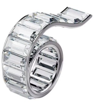 Сребрист дамски пръстен с кристали MATRIX снимка