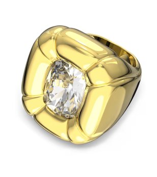 Златист дамски пръстен с кристал DULCIS снимка