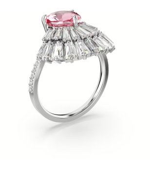 Сребрист дамски пръстен с розов камък IDYLLIA снимка