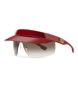Мъжки червени слънчеви очила с козирка снимка