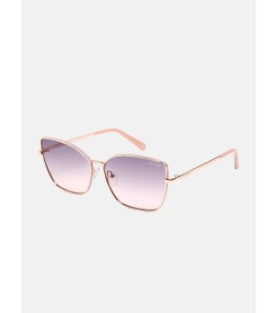 Дамски слънчеви очила с розова метална рамка Guess снимка