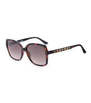 Дамски кафяви слънчеви очила с градиентни стъкла снимка