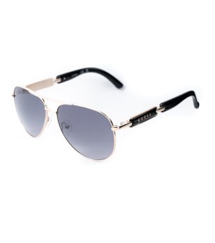 Дамски слънчеви очила в розово злато със сиви лещи снимка