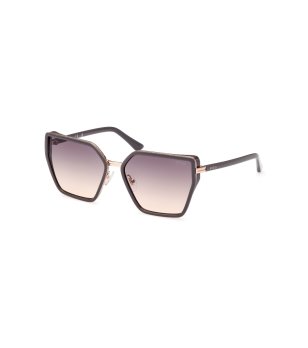 Дамски слънчеви очила в кафяво и златисто  снимка