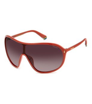 Оранжеви унисекс слънчеви очила с поляризирани преливащи лещи снимка