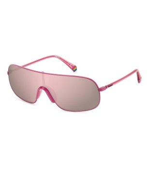 Унисекс розови слънчеви очила с поляризирани стъкла  снимка