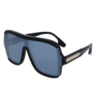 Дамски черни слънчеви очила тип маска снимка