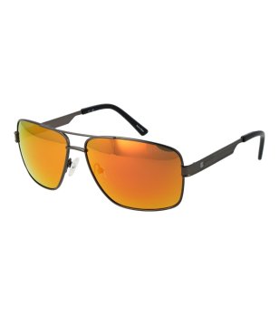 Мъжки слънчеви очила с черна метална рамка и оранжеви стъкла Champion снимка