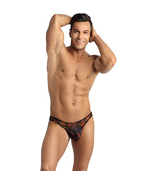 Мъжки черни прашки с принт Chill снимка