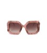 Дамски розови слънчеви очила с градиентни стъкла-1 снимка