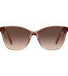 Дамски кафяви слънчеви очила с градиентни стъкла -1 снимка