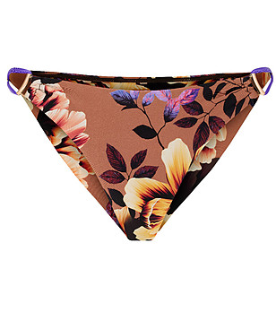 Кафяво долнище на бански с флорален принт FLOWER MANIA снимка