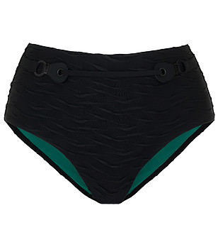 Черно долнище на бански с висока талия FRENCH CODE снимка