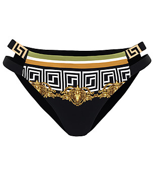 Черно бразилско долнище на бански с двоен колан BAROQUE TWIST снимка