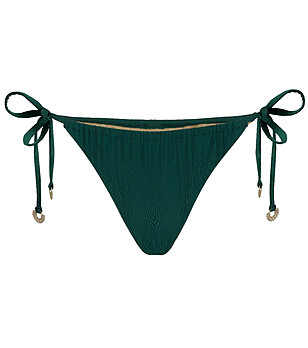 Изумрудено зелено долнище на бански с връзки CAPRICIOUS снимка