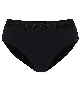 Черно долнище на бански с метална апликация METAMORPHOSE снимка