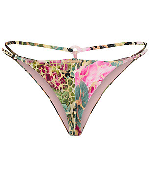 Многоцветно бразилско долнище на бански с лента FUSION снимка