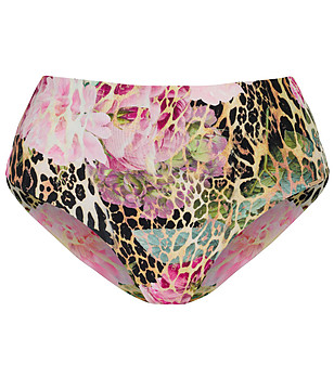 Многоцветно долнище на бански с висока талия FUSION снимка