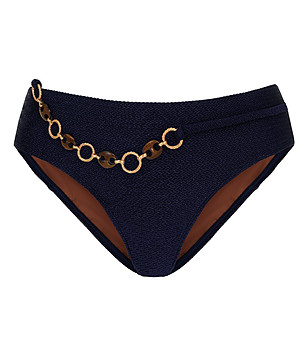 Тъмносиньо долнище на бански с верижка STELLA DI MARE снимка