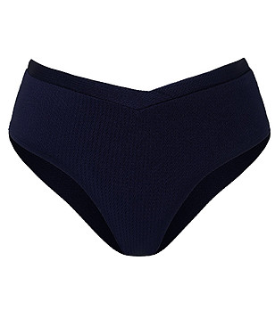 Тъмносиньо долнище на бански с висока талия STELLA DI MARE снимка