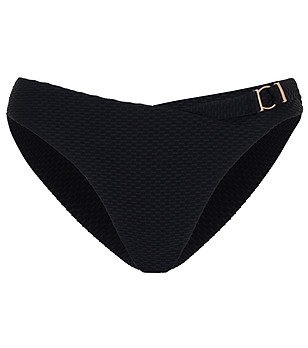 Черно долнище на бански с асиметричен колан PURE AMBITION снимка