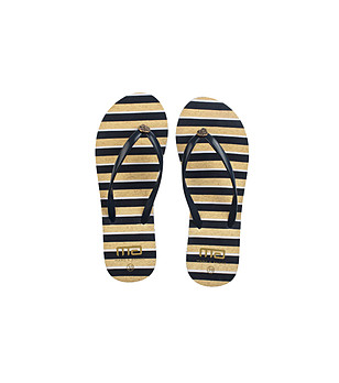 Тъмносини джапанки на райета STRIPE снимка