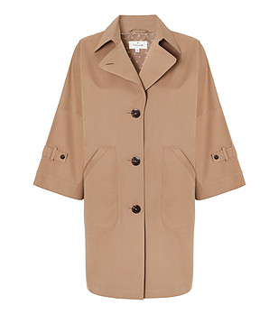 Бежово дамско палто тренч MORIWIANA снимка