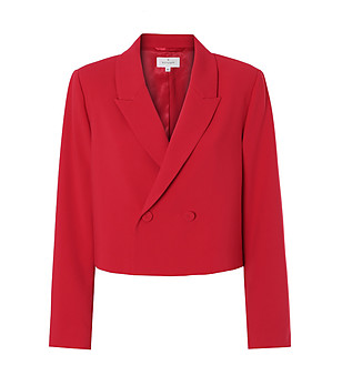 Червено късо дамско сако RENETAKIA снимка